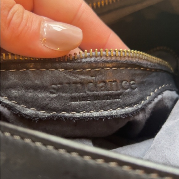 NWOT Sundance☀️Sophisticated Black Leather Backpack with Textured Finish main image 6